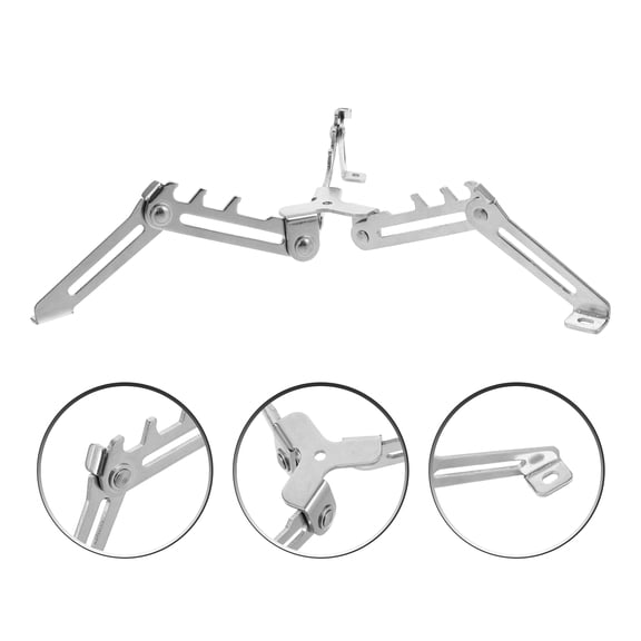 DRAFIDEEP Stainless Steel Propane Tank Mount Holder for Camping with Foldable Design and Stable Base, Silver