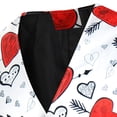 thumbnail image 6 of YAYUBA Mens Suit Vest Paisley Floral Victorian Vests Valentines Day Casual 3D Digital Heart Shaped Print V Neck Sleeveless Coat Suit Vest Top, 6 of 9