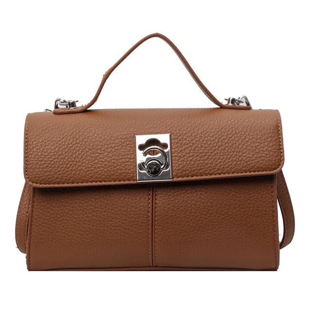 Bolso Hombro Cuadrado para Mujer A La Correa Ajustable PU Color Sólido Viajes Al Aire Libre