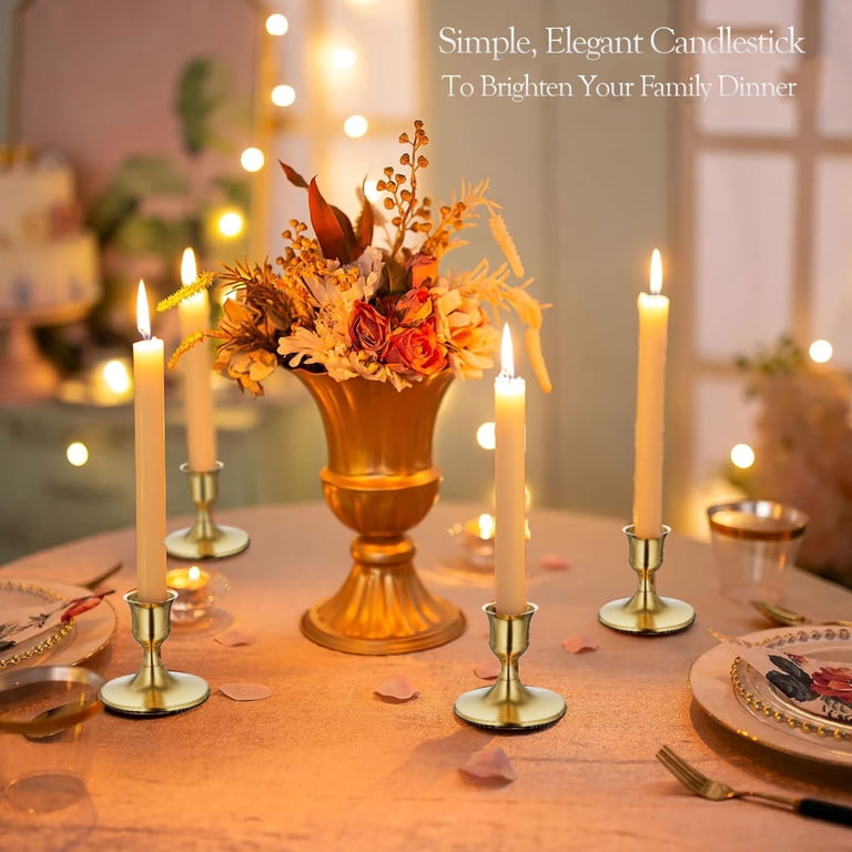 Hidawn Gold Metal Taper Candlestick Holders, Set of 3 photo 6