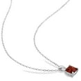 thumbnail image 3 of Everly Women's Garnet Sterling Silver Necklace, 3 of 5