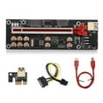 thumbnail image 1 of Thinsony Miner Computer PCI-E 1X to 16X Adapter Digital Display 10 Capacitor 6pin Power Port PCI- Extender Mining Equipment Red 1Set, 1 of 6