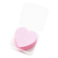 thumbnail image 1 of 50 Uds Almohadillas quitaesmalte desechables Yinane toallitas para uñas en forma de corazón pa rosa, 1 of 8
