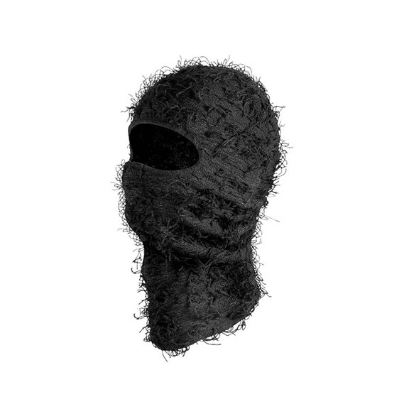 TELOLY Ski Mask,Fashion Camouflage Jacquard Design Full Face Mask,Extreme Protection Neck Gaiter,Black