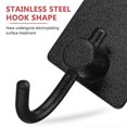 thumbnail image 3 of 6pcs Self Adhesive Hooks Heavy Duty Hooks Stainless Steel Hooks for Bathroom Kitchen Home, 3 of 4