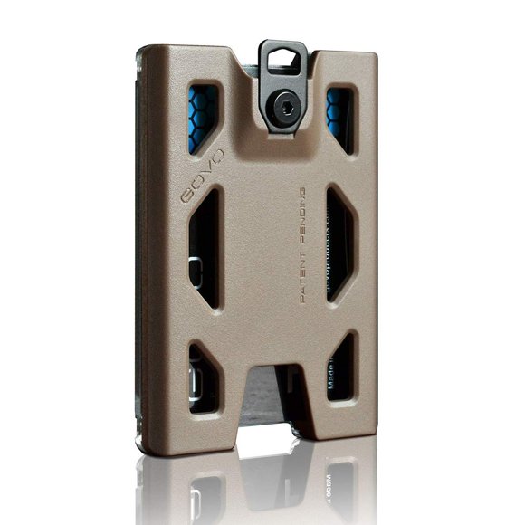 GOVO Porte-Badge T4 Version Sans Clip - Porte-Cartes en Polycarbonate Durable Contient 1 à 4 Cartes