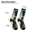 thumbnail image 2 of Rateoe Cloud Border Collie Pattern Children's Socks, Socks Gifts ,kids Crew Soft Cotton Socks , Moisture-Wicking, Durable, Ideal for Daily Wear & Sports, 2 of 5
