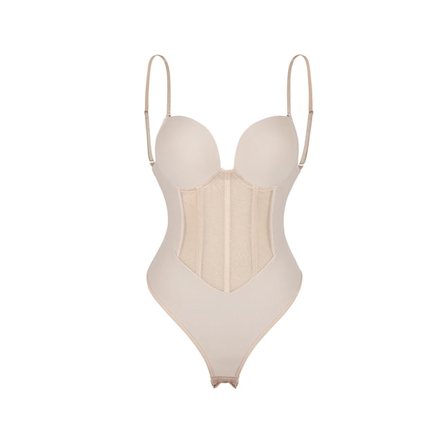 Top moldeador de cuerpo de una pieza con tirantes estilo europeo y americano, corsé que contrae el abdomen, sujetador moldeador de cuerpo sin espalda, medias