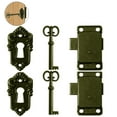 thumbnail image 2 of 2 Sets Antique silver Cabinet Lock, Lock Furniture Hardware Set,, 2 of 5