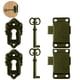 thumbnail image 2 of Juegos de cerraduras para puertas de armarios vintage, cerraduras para armarios, cerraduras para muebles antiguos con llave para buzones, taquillas, armarios, cajas de herramientas, 2 of 8