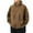 Coffee, variant on Men's Casual Corduroy Jacket Male Loose Fitting Trendy Work Lightweight Windproof Hooded Sprinter Coat Outwear