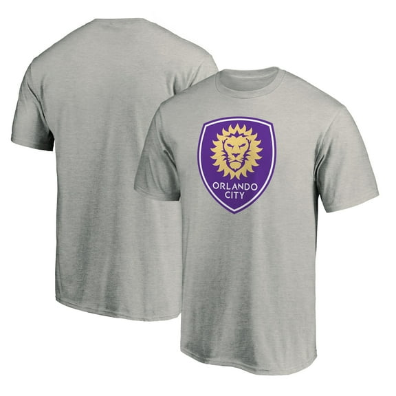 Men's Heathered Gray Orlando City SC Logo T-Shirt