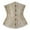 Light Gray, variant on Elegant Jacquard under bust corset for women Waist Training Shaping Bustier Top with Steel Boning Front Busk Closure Light Gray 3XL