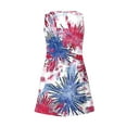 thumbnail image 7 of Women's Summer Dresses Fashion Printing Pocket Sleeveless V-Neck Dress Multicolor, 7 of 7