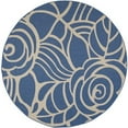 thumbnail image 1 of Safavieh Courtyard Blue Indoor Outdoor Rug - Round 7'10", 1 of 4