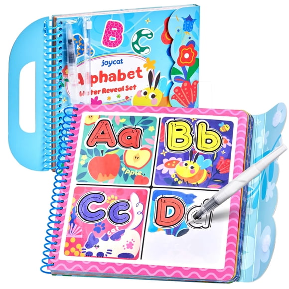 Libro para colorear con el alfabeto Water Reveal JoyCat para niños de 3 a 5 años