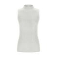 thumbnail image 6 of HADST Women's Summer Sleeveless Knit Tank Tops - High Neck, Fashion Solid Color, Slim Fit for Trendy Looks, 6 of 8