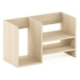 thumbnail image 5 of Furinno Hermite Desk Organizers, Office Organization with Accessories and Vertical File Holder, Desktop Book Shelf, for Office Supplies, Desk Accessories, for Study Room, Dorm, Natural Oak, 5 of 6