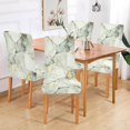 thumbnail image 2 of Yayeee 4 Pack Dining Chair Covers Stretch Parson Chairs Slipcovers Seat Protector, Gray Marble Pattern, 2 of 6