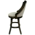 thumbnail image 3 of Tobias Designs Bali 34" Swivel Wood Extra Tall Bar Stool in Sandstone, 3 of 3