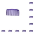 thumbnail image 1 of Soidarity 10 piezas de peine de plástico para el cabello, accesorio profesional, cepillo de pelo Simple, juego de belleza de peluquero, herramientas de Cuidado del cabello Violeta Soidarity CE013203-06B, 1 of 6