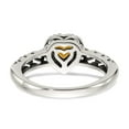 thumbnail image 6 of Shey Couture Sterling Silver with 14K Accent Antiqued Heart Citrine Ring, 6 of 7