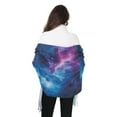 thumbnail image 4 of FORMRS Womens Scarf Winter Soft Long Big Warm Shawls Wrap Tassel Scarves, Galaxy Pattern, 4 of 9