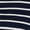 Vacation Stripe Dark Navy, variant on Terra & Sky Women’s Plus Side Tie Dolman Tee, Size 0X-5X