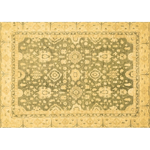 Ahgly Company Indoor Rectangle Oriental Brown Traditional Area Rugs, 2' x 5'