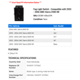 thumbnail image 2 of Fog Light Switch - Compatible with 2003 - 2006 GMC Sierra 2500 HD 2004 2005, 2 of 2