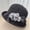 Black, variant on Crochet Bucket Hat for Women Handmade Paper Straw Sun Hat Packable Bowler Hat Roll Brim Vintage Church Fascinator Wedding Tea Party Summer Cap Khaki,One Size