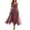 Purple, variant on NordicNest Women's Spaghetti Strap Tulle Midi Dress Cowl Neck Ruched Bodice with Asymmetrical Flowy Skirt Elegant Party Wedding Guest Gown Orange,L