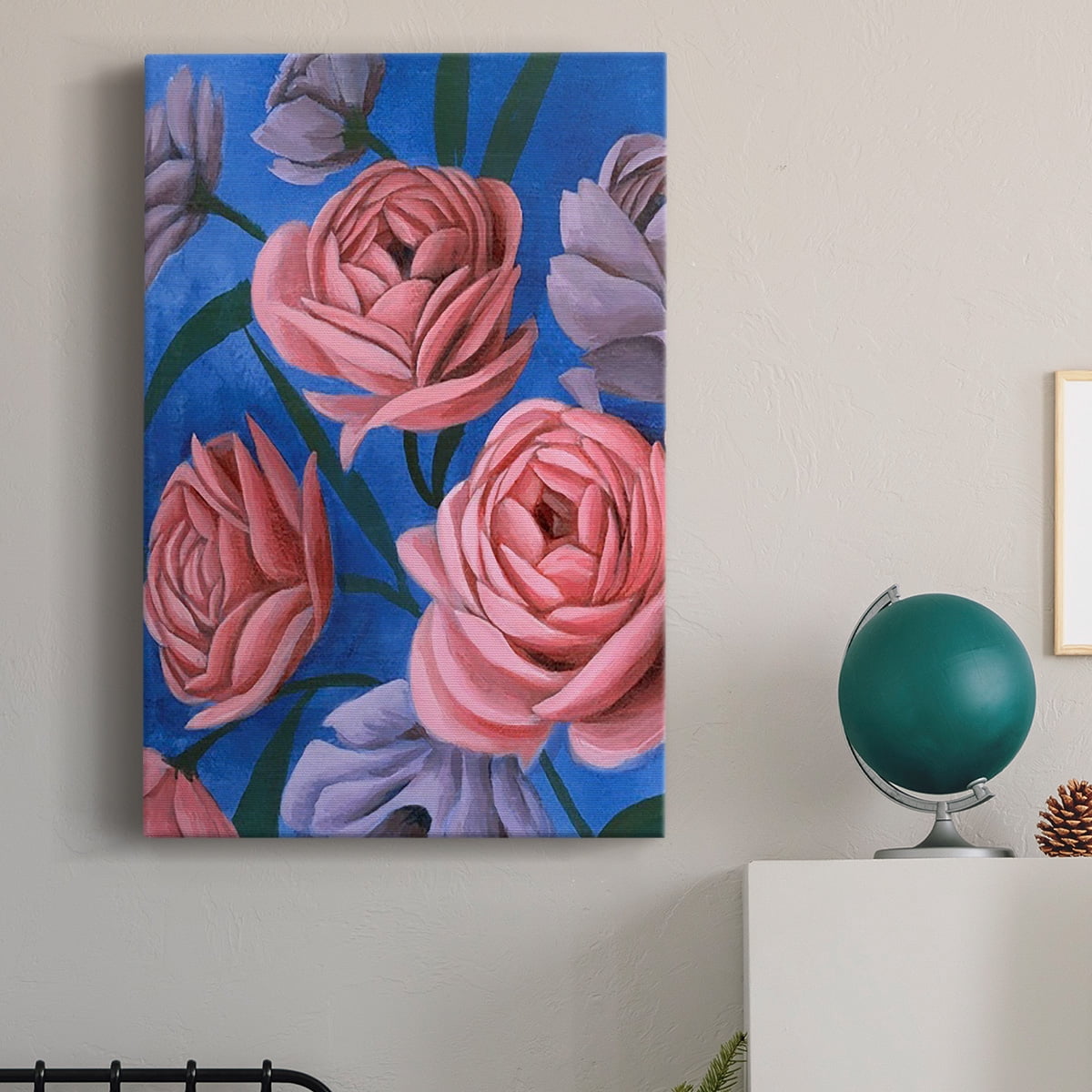 Layered Petals I Premium Gallery Wrapped Canvas - Ready to Hang