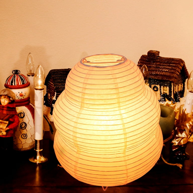 Paper Lantern Lamp Japanese Rice Paper Lamp E14 Base Floor Night Light US Plug