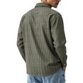 thumbnail image 5 of Mens Long Sleeve Plaid Button Down Dress Shirt 4 Way Stretch Regular Fit Lapel Collar Wrinkle Free Soft Material Working Business Casual Easy Outfit Pairing Fall Apparel Sizes 2XL, 5 of 5