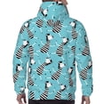 thumbnail image 5 of Hoodies for Men - funny cute zebra blue Long Sleeve Comfrt Men'S Fashion Hoodies & Sweatshirts, Sweatshirts for Men Hoodies Pullover Clothing Clothes with Pouch, 5 of 7