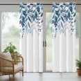 thumbnail image 5 of Outdoor Curtains for Patio Waterproof, Blue Leaves Outdoor Privacy Panels Grommet, Summer Botanical Blackout Outside Curtains for Porch/Cabana/Pergola/Gazebo 54"x108", 1 Panel, 5 of 8