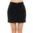 thumbnail image 5 of FashionMille Women Solid Corduroy Comfy High Waist Pocket A Line Mini Skirt, 5 of 5