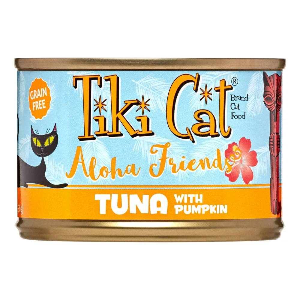 (8 Pack) Tiki Cat Aloha Friends GrainFree Tuna with Pumpkin Wet Cat