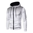 thumbnail image 1 of Sudadera Hoodie Con Cierre Y Gorro Moda Slim Fit, 1 of 4