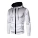 thumbnail image 1 of Sudadera Hoodie Con Cierre Y Gorro Moda Slim Fit, 1 of 4
