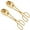 Gold, variant on MODANU 2 Pack Serving Tongs Buffet for Kitchen Cooking, 10 " Stainless Steel Salad Tongs Serving Utensils for Wedding Party Catering Kitchen (Gold)