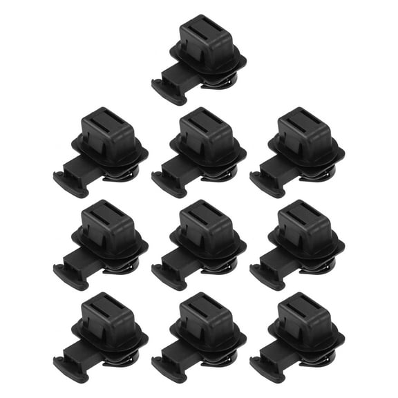 Unique Bargains 10 Pcs Rear Seat Cushion Pad Clips Set Fit for Honda Accord Black