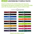 thumbnail image 3 of Champion Sports Boys Youth Uniform Belt, Purple, Youth US, 3 of 7