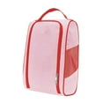 thumbnail image 3 of funtasica Golf Shoes Bag Golf Shoe Carrier Zipper Adults Organizer Portable Storage Bag Pouch for Running Outdoor Camping Pink Red, 3 of 8