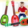 thumbnail image 4 of Fruit Children Small Guitar Toy guitar fruit Baby Play Music Ukulele Educational Learning Musical Instrument Toy,Color 1, 4 of 9