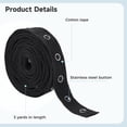 thumbnail image 3 of 3 Yards Sewing Snap Tape Trim, Sewing Snap Ribbon Fastener Press Stud Tape, Snap Button Tape Soft Cloth Sewing Snap for Sewing DIY Accessories, 3 of 6