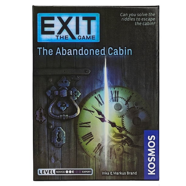 Salida: The Abandoned Cabin Juego de mesa completo con experiencia de escape en la sala de juegos familiar para padres e hijos en inglés