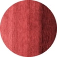 thumbnail image 1 of Ahgly Company Machine Washable Indoor Round Abstract Red Modern Area Rugs, 3' Round, 1 of 4