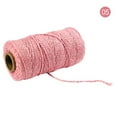 thumbnail image 2 of bedienty 91 .5m Cotton Cord Rope Crafts Macrame String Solid Color Cotton Yarn Rope Home Textiles Durable Do Not Fade Cotton Rope light pink 1Set, 2 of 6